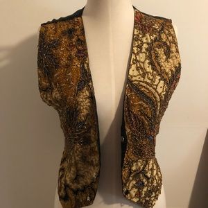 insane vintage beaded vest